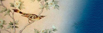 bird in camillia painting