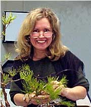 Christine with bonsai